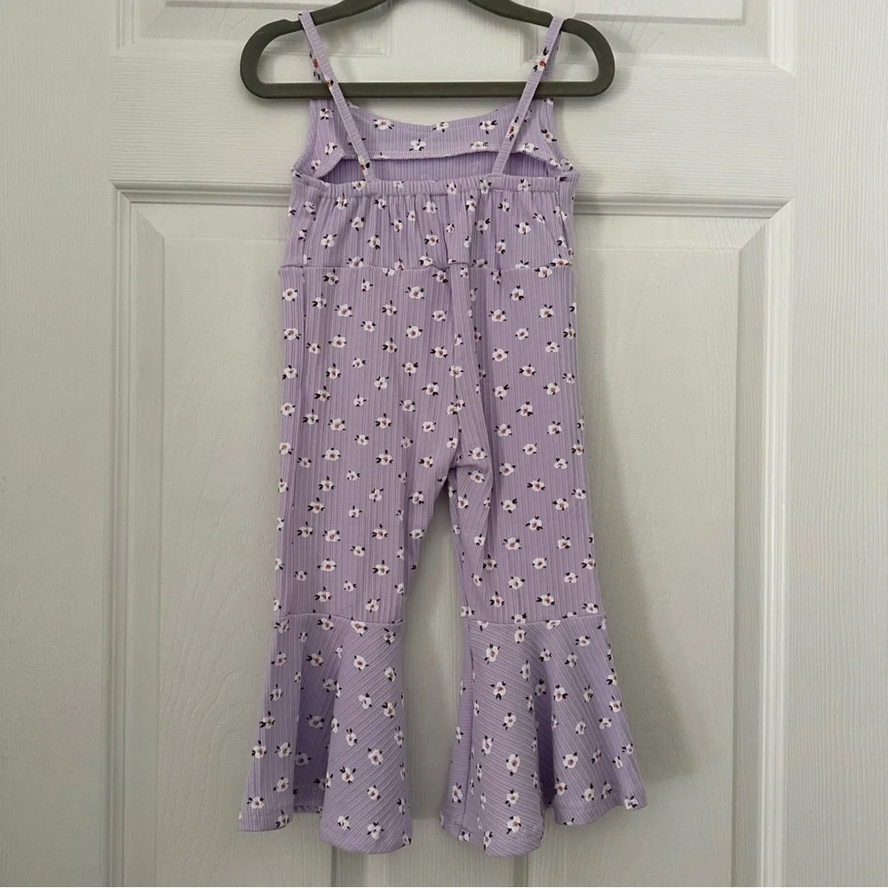 Enchanted Beauties | Bell-bottom Floral Jumpsuit Romper | 18-24m - Picture 4 of 5
